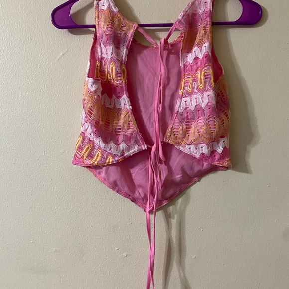 VOICE size Medium pink cropped top - Picture 4 of 5